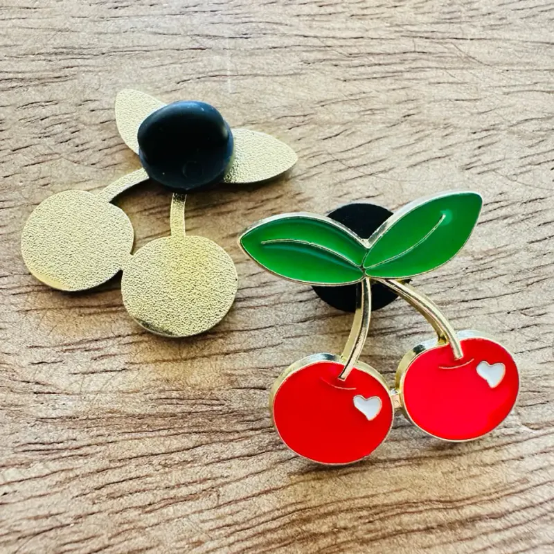 Enamel Cherry Pin